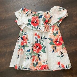 Floral boutique mini dress